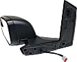 2021 Ford Transit Connect XLT - Driver Side Mirror, Power Adjust, Heated, Textured Black, Manual Folding, No Signal Light, With Blind Spot Glass, No Memory, No Puddle Light, No Auto-Dimming