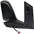 Driver Side Towing Mirror, Power Adjust, Manual Folding, Heated, Textured Black, No Signal Light, No Memory, No Puddle Light, No Auto-Dimming, With Blind Spot Glass