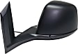 Driver Side Towing Mirror, Power Adjust, Manual Folding, Heated, Textured Black, No Signal Light, No Memory, No Puddle Light, No Auto-Dimming, With Blind Spot Glass