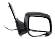 2021 Ford Transit Connect XL - Passenger Side Towing Mirror, Power Adjust, Heated, Textured Black, Manual Folding, No Signal Light, With Blind Spot Glass, No Memory, No Puddle Light, No Auto-Dimming