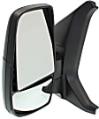 Driver Side Mirror, Power Adjust, Non-Heated, Manual Folding, Textured Black, No Signal Light, No Memory, No Puddle Light, No Auto-Dimming, No Blind Spot Feature