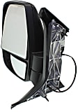 Driver Side Mirror, Power Adjust, Non-Heated, Manual Folding, Textured Black, No Signal Light, No Memory, No Puddle Light, No Auto-Dimming, No Blind Spot Feature