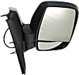 Passenger Side Mirror, Power Adjust, Non-Heated, Manual Folding, Textured Black, No Signal Light, No Memory, No Puddle Light, No Auto-Dim, No Blind Spot Feature