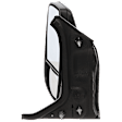 Driver Side Mirror, Manual Adjust, Non-Heated, Manual Folding, Textured Black, Low Roof Vehicle, Short Arm