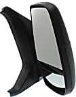 Passenger Side Mirror, Manual Adjust, Non-Heated, Manual Folding, Textured Black, Short Roof Vehicle, Short Arm