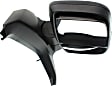 Passenger Side Mirror, Manual Adjust, Non-Heated, Manual Folding, Textured Black, Short Roof Vehicle, Short Arm