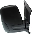 Passenger Side Mirror, Manual Adjust, Non-Heated, Manual Folding, Textured Black, Short Roof Vehicle, Short Arm