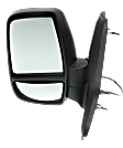 2017 Ford Transit-250 PTV - Driver Side Mirror, For Models With Medium or High Roof, Power Adjust, Non-Heated, Textured Black, Manual Folding, No Signal Light, No Blind Spot Feature, No Memory, No Puddle Light, No Auto-Dimming