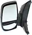 2017 Ford Transit-250 PTV - Driver Side Mirror, For Models With Medium or High Roof, Power Adjust, Non-Heated, Textured Black, Manual Folding, No Signal Light, No Blind Spot Feature, No Memory, No Puddle Light, No Auto-Dimming