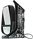 2017 Ford Transit-250 PTV - Driver Side Mirror, For Models With Medium or High Roof, Power Adjust, Non-Heated, Textured Black, Manual Folding, No Signal Light, No Blind Spot Feature, No Memory, No Puddle Light, No Auto-Dimming