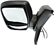 2017 Ford Transit-250 PTV - Driver Side Mirror, For Models With Medium or High Roof, Power Adjust, Non-Heated, Textured Black, Manual Folding, No Signal Light, No Blind Spot Feature, No Memory, No Puddle Light, No Auto-Dimming