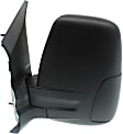 2017 Ford Transit-250 PTV - Driver Side Mirror, For Models With Medium or High Roof, Power Adjust, Non-Heated, Textured Black, Manual Folding, No Signal Light, No Blind Spot Feature, No Memory, No Puddle Light, No Auto-Dimming