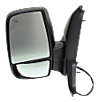 Driver Side Mirror, Power Adjust, Heated, Manual Folding, Textured Black, In-housing Signal Light, No Memory, No Puddle Light, No Auto-Dimming, No Blind Spot Feature