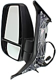 Driver Side Mirror, Power Adjust, Heated, Manual Folding, Textured Black, In-housing Signal Light, No Memory, No Puddle Light, No Auto-Dimming, No Blind Spot Feature