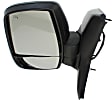 Driver Side Mirror, Power Adjust, Heated, Manual Folding, Textured Black, In-housing Signal Light, No Memory, No Puddle Light, No Auto-Dimming, No Blind Spot Feature