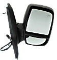 Passenger Side Mirror, Power Adjust, Heated, Manual Folding, Textured Black, In-housing Signal Light, No Memory, No Puddle Light, No Auto-Dimming, No Blind Spot Feature