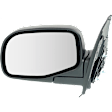 Driver Side Mirror, Manual Adjust, Manual Folding, Non-Heated, Textured Black, No Signal Light, No Memory, No Puddle Light, No Auto-Dimming, No Blind Spot Feature