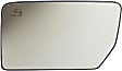 Driver Side Mirror Glass, Heated, No Blind Spot Feature and Turn Signal Light, Non-Towing, Flat