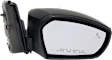 2017 Ford Escape - Passenger Side Mirror, Power Adjust, Heated, Paintable, Manual Folding, No Signal Light, With Blind Spot Detection in Glass, No Memory, No Puddle Light, No Auto-Dim