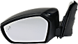 Driver Side Mirror, Power Adjust, Manual Folding, Heated, Paintable, In-housing Signal Light, With memory, With Puddle Light, No Auto-Dimming, With Blind Spot Detection in Glass