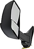 4-bolt mount, Driver Side Towing Mirror, Manual Adjust, Non-Heated, Manual Folding, Textured Black, In-housing Signal Light, No Memory, No Puddle Light, No Auto-Dimming, No Blind Spot Feature