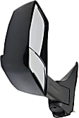 4-bolt mount, Driver Side Towing Mirror, Manual Adjust, Non-Heated, Manual Folding, Paintable, In-housing Signal Light, No Memory, No Puddle Light, No Auto-Dimming, No Blind Spot Feature