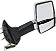 4-bolt mount, Passenger Side Towing Mirror, Manual Adjust, Heated, Manual Folding, Chrome, In-housing Signal Light, No Memory, No Puddle Light, No Auto-Dimming, No Blind Spot Feature