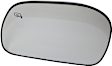 Driver Side Mirror Glass, Non-Towing, Heated, No Blind Spot Feature, Flat, With backing plate