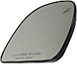 2000-2005 Ford Excursion - Passenger Side Mirror Glass, Non-Towing, Heated, No Blind Spot Feature, Convex, With backing plate