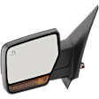Driver Side Mirror, Non-Towing, Power Adjust, Power Folding, Heated, Paintable, In-housing Signal Light, With memory, With Puddle Light, No Auto-Dimming, No Blind Spot Feature
