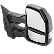 Passenger Side Towing Mirror, Power Adjust, Heated, Power Folding, Textured Black, In-housing Signal Light, With Memory, With Puddle Light, No Auto-Dim, No Blind Spot Feature
