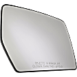 Passenger Side Mirror Glass, Heated, No Blind Spot Feature, Non-Towing, With Backing Plate