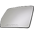 Passenger Side Mirror Glass, Heated, No Blind Spot Feature, Non-Towing, With Backing Plate