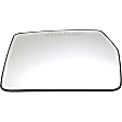 Passenger Side Mirror Glass, Heated, No Blind Spot Feature, Non-Towing, With Backing Plate