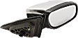 2010-2019 Ford Taurus - Passenger Side Mirror, Power, Manual Folding, Heated, Chrome, In-housing Signal Light, With memory, With Puddle Light, No Auto-Dimming, With Blind Spot Detection in Glass