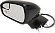 Driver Side Mirror, Power Adjust, Manual Folding, Heated, Paintable, In-housing Signal Light, With memory, With Puddle Light, No Auto-Dimming, No Blind Spot Feature