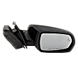 Passenger Side Mirror, Power Adjust, Heated, Manual Folding, Paintable, In-housing Signal Light, Without Memory Recall, With Puddle Light, No Auto-Dimming, With Blind Spot Detection in Glass