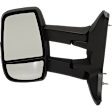 Driver Side Towing Mirror, Manual Adjust, Non-Heated, Manual Folding, Textured Black, No Signal Light, No Memory, No Puddle Light, No Auto-Dim, No Blind Spot Feature