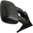 2018 Ford Transit-350 - Passenger Side Towing Mirror, For Models With Medium or High Roof, Manual Adjust, Heated, Textured Black, Manual Folding, No Signal Light, No Blind Spot Feature, No Memory, No Puddle Light, No Auto-Dimming