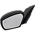 Driver Side Mirror, Power Adjust, Manual Folding, Non-Heated, Textured Black, No Signal Light, No Memory, No Puddle Light, No Auto-Dimming, With Blind Spot Detection in Glass, S Model