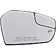 Passenger Side Mirror Glass, Heated, No Blind Spot Feature