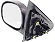 1999 Ford F-150 - Driver Side Mirror, Manual Adjust, Non-Heated, Chrome, Manual Folding, No Signal Light, No Blind Spot Feature, No Memory, No Puddle Light, No Auto-Dim, Contour Style
