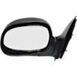 Driver Side Mirror, Power Adjust, Non-Heated, Manual Folding, Paintable, No Signal Light, No Memory, No Puddle Light, No Auto-Dim, No Blind Spot Feature, Contour Style