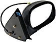 Passenger Side Mirror, Power Adjust, Non-Heated, Manual Folding, Paintable, No Signal Light, No Memory, No Puddle Light, No Auto-Dim, No Blind Spot Feature, Contour Style
