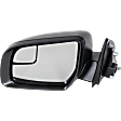 Driver Side Mirror, Manual Adjust, Manual Folding, Non-Heated, Textured Black, No Signal Light, No Memory, Puddle Light, and Auto-Dimming, No Blind Spot Feature, 4 Cyl., 2.3L Engine