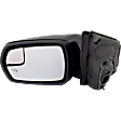 Driver Side Mirror, Power Adjust, Heated, Manual Folding, Paintable, In-housing Signal Light, No Memory, With Puddle Light, No Auto-Dimming, No Blind Spot Feature, SEL Model