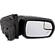 Passenger Side Mirror, Power Adjust, Heated, Manual Folding, Paintable, In-housing Signal Light, No Memory, With Puddle Light, No Auto-Dim and Blind Spot Feature, SEL Model