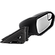 Passenger Side Mirror, Power Adjust, Manual Folding, Heated, Textured Black, No Signal Light, No Memory, No Puddle Light, No Auto-Dimming, No Blind Spot Feature, Base Model