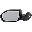 Driver Side Mirror, Power Adjust, Manual Folding, Non-Heated, Textured Black, In-Housing Signal Light, No Memory, Puddle Light, and Auto-Dimming, With Blind Spot Detection in Glass, Base Model