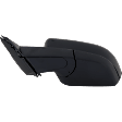 Driver Side Mirror, Power Adjust, Manual Folding, Non-Heated, Textured Black, In-Housing Signal Light, No Memory, Puddle Light, and Auto-Dimming, With Blind Spot Detection in Glass, Base Model
